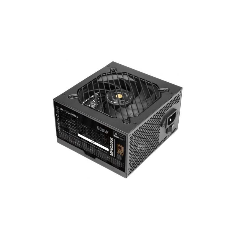 Fuente de Alimentación Mars Gaming MPB550SI- 550W- Ventilador 12cm- 80 Plus Bronze