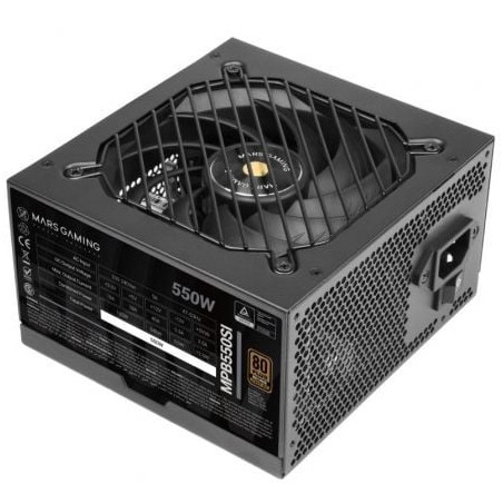 Fuente de Alimentación Mars Gaming MPB550SI- 550W- Ventilador 12cm- 80 Plus Bronze