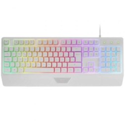 Teclado Gaming SemiMecánico Mars Gaming MK124- Blanco