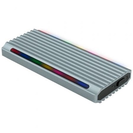 Caja Externa para Disco SSD M-2 NVMe TooQ TQE-2221G- USB 3-1 Gen2- Sin tornillos