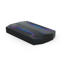 Caja Externa Gaming para Disco Duro de 2-5" TooQ TQE-2599RGB- USB 3-1- Sin tornillos