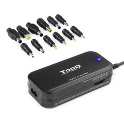 Cargador de Portátil TooQ TQLC-90BS02M- 90W- Manual- 12 Conectores- Voltaje 15-24V- 1 USB