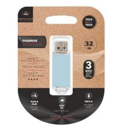 Pendrive 32GB Tech One Tech Basic USB 2-0- Azul Cielo