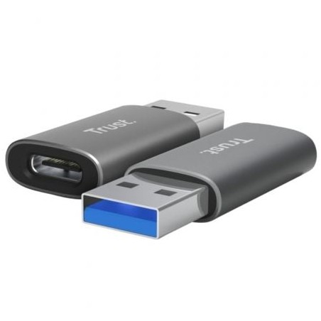 Adaptador USB 3-2 GEN2 Trust Calyx - USB Tipo-C Hembra - USB Macho