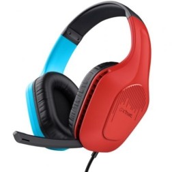 Auriculares Gaming con Micrófono Trust Gaming GXT 416S Zirox- Jack 3-5- Azules y Rojos