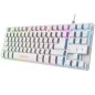 Teclado Gaming Trust Gaming GXT 833W Thado TKL- Blanco