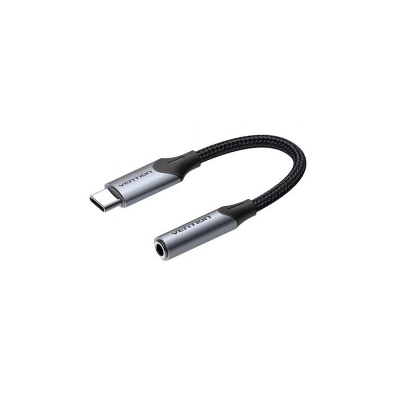 Conversor USB Tipo-C Vention BGJHA- USB Tipo-C Macho - Jack 3-5 Hembra- 10cm