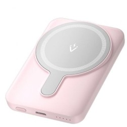 Powerbank 5000mAh Vention FHSP0- 20W- Wireless- Rosa