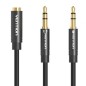 Cable Estéreo Vention BBOBY- 2x Jack 3-5 Macho - Jack 3-5 Hembra- 30cm- Negro