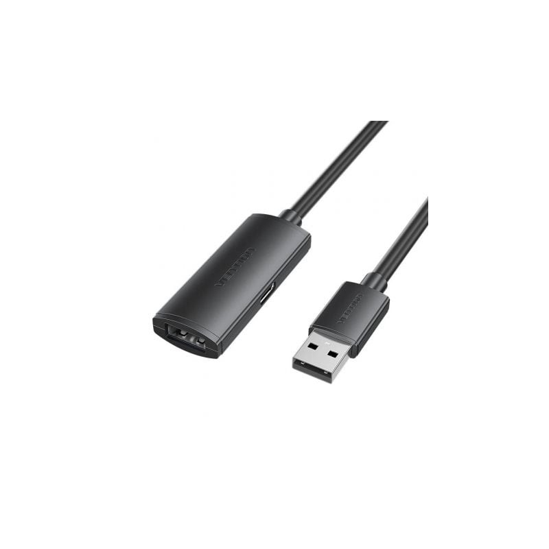 Cable Alargador USB 2-0 Vention CBKBJ- USB Macho - USB Hembra- 480Mbps- 5m- Negro