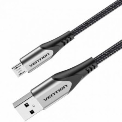 Cable USB 2-0 Vention COAHH- microUSB Macho - USB Macho- Hasta 60W- 480Mbps- 2m- Gris