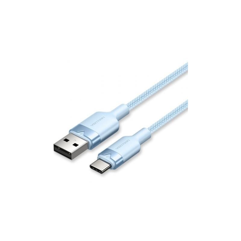 Cable USB 2-0 Tipo-C Vention CTNLH- USB Tipo-C Macho - USB Macho- Hasta 60W- 480Mbps- 2m- Azul