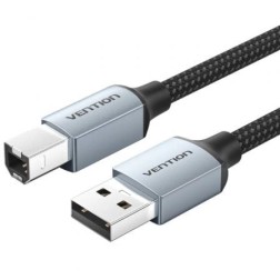 Cable USB 2-0 Impresora Vention CTTHI- USB Tipo-B Macho - USB Macho- 480Mbps- 3m- Gris