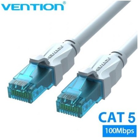 Cable de Red RJ45 UTP Vention VAP-A10-S1500 Cat-5e- 15m- Azul y Blanco