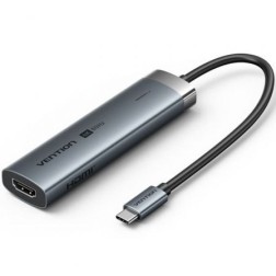 Docking USB Tipo-C Vention TGMHB- 3xUSB- 1xHDMI- 1xUSB Tipo-C PD