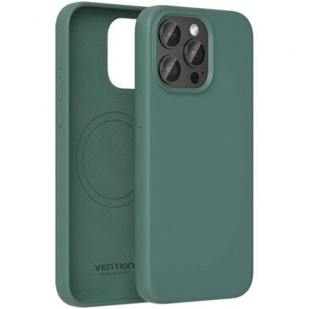 Funda Silicona con Magsafe Vention KUDG0-30- Compatible con iPhone 13 Pro- Verde