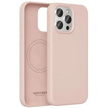 Funda Silicona con Magsafe Vention KUDP0-20- Compatible con iPhone 13 Mini- Rosa