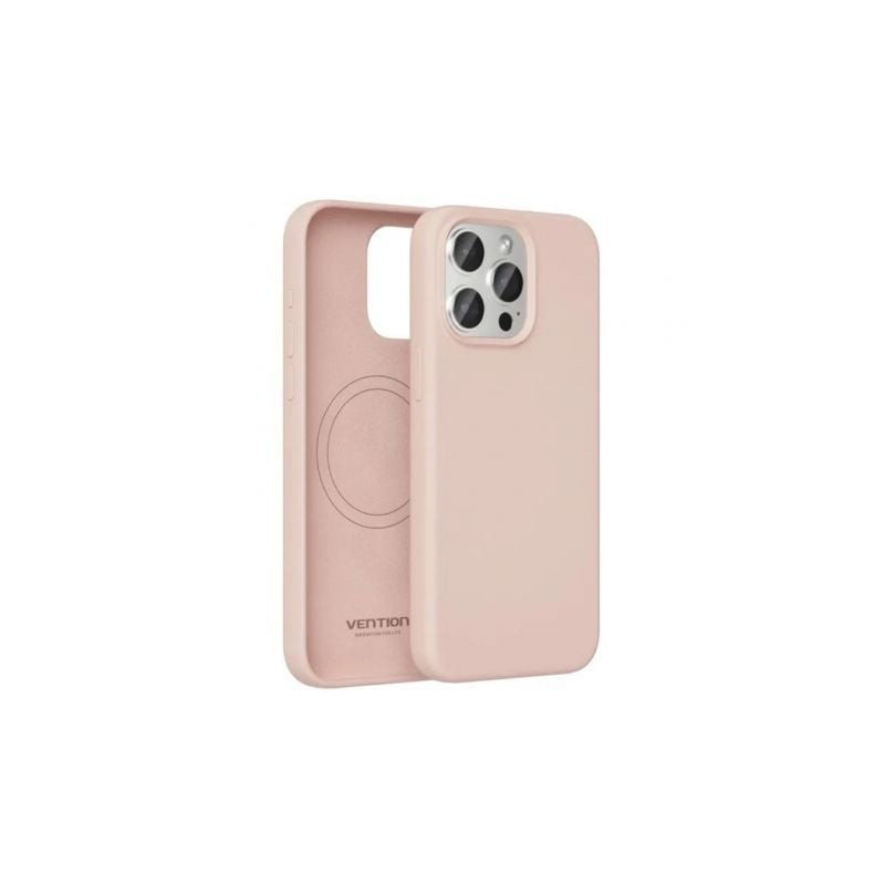 Funda Silicona con Magsafe Vention KUDP0-30- Compatible con iPhone 13 Pro- Rosa