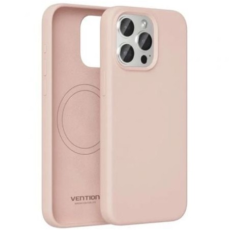 Funda Silicona con Magsafe Vention KUDP0-30- Compatible con iPhone 13 Pro- Rosa