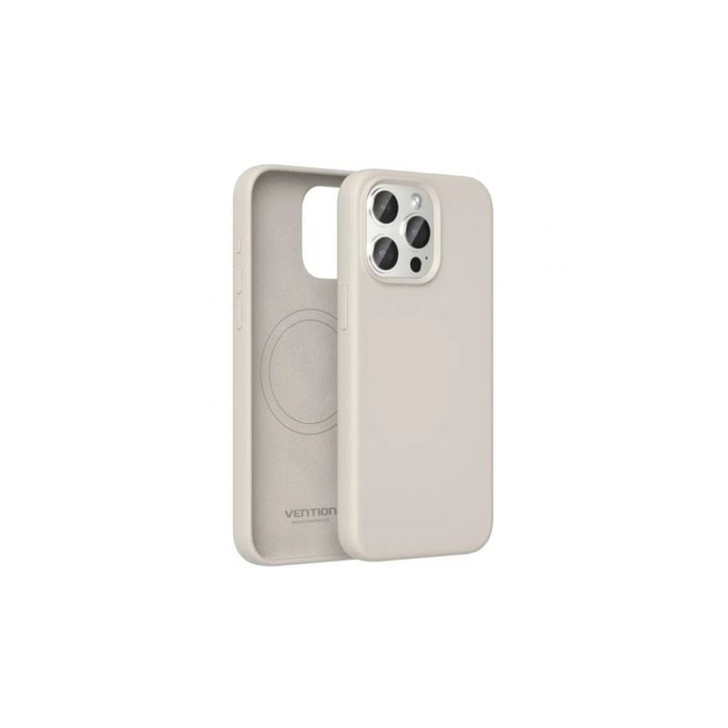 Funda Silicona con Magsafe Vention KUEM0-30- Compatible con iPhone 14 Pro- Gris Grava