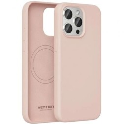 Funda Silicona con Magsafe Vention KUEP0-20- Compatible con iPhone 14 Plus- Rosa