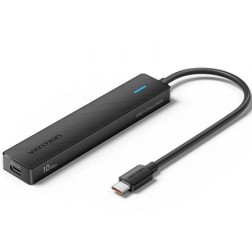 Hub USB Tipo-C 3-2 Vention CHYBB- 2xUSB Tipo-C 3-2- 2xUSB 3-2- 1xUSB Tipo-C- 15cm