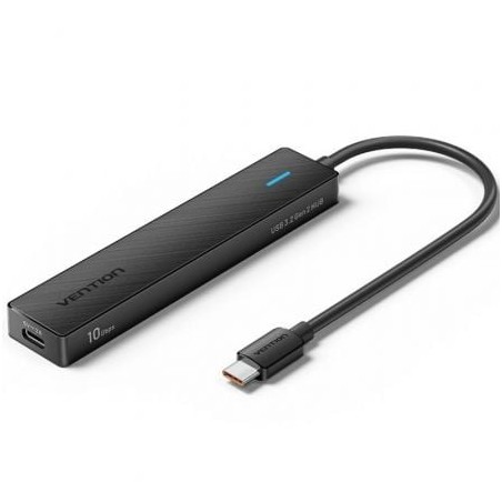 Hub USB Tipo-C 3-2 Vention CHYBB- 2xUSB Tipo-C 3-2- 2xUSB 3-2- 1xUSB Tipo-C- 15cm