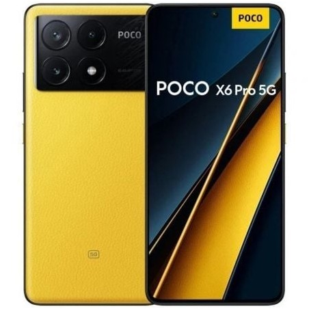 Smartphone Xiaomi POCO X6 Pro 12GB- 512GB- 6-67"- 5G- Amarillo