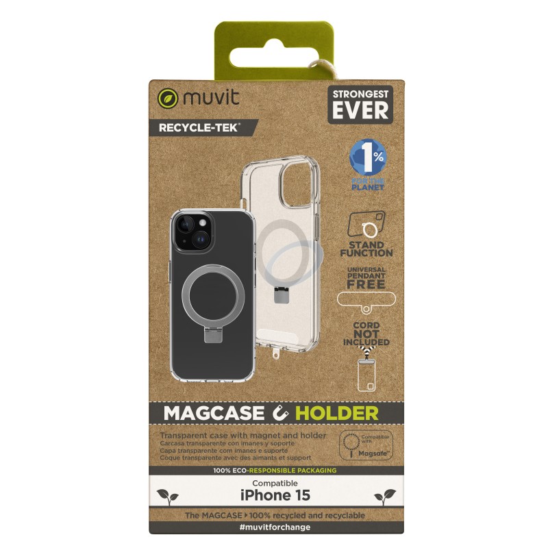 Funda muvit recycletek magsafe + soporte