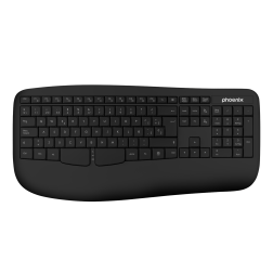 Phoenix k201 teclado ergonómico inalámbrico 2-4ghz