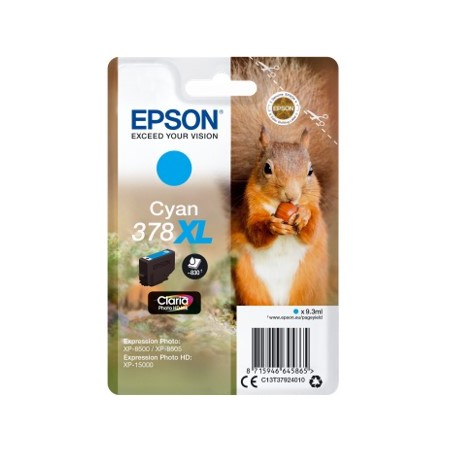 Cartucho tinta epson c13t37924010 singlepack cian