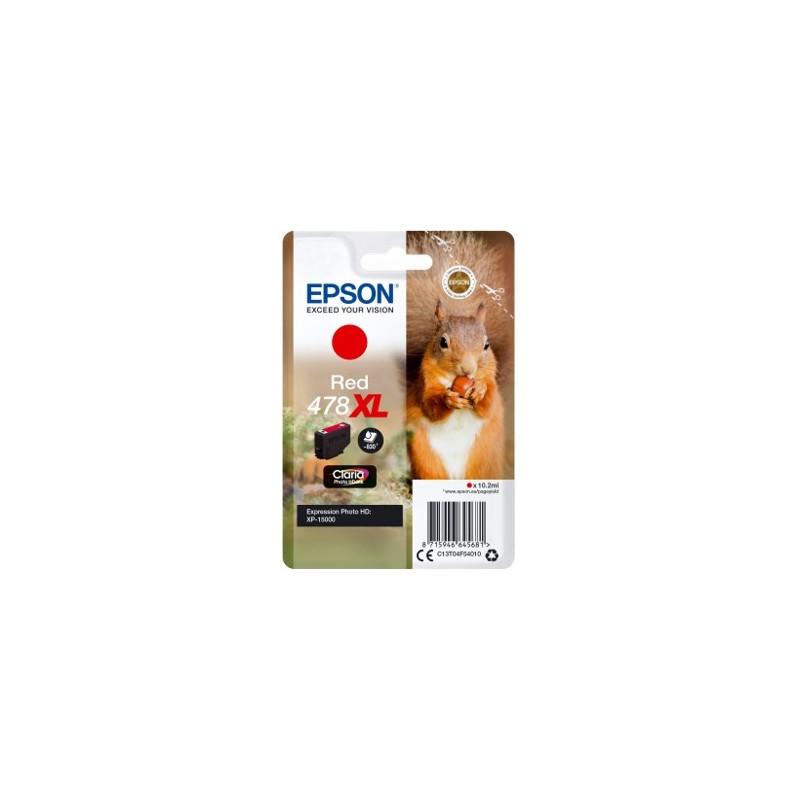 Cartucho tinta epson c13t04f54010 singlepack rojo