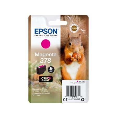 Cartucho tinta epson c13t37834010 singlepack magenta