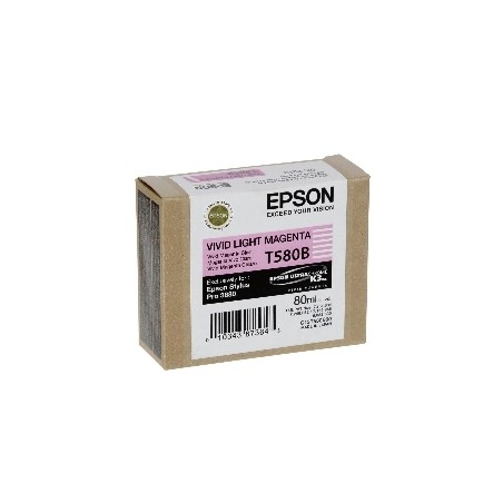 Cartucho tinta epson t580b magenta vivo