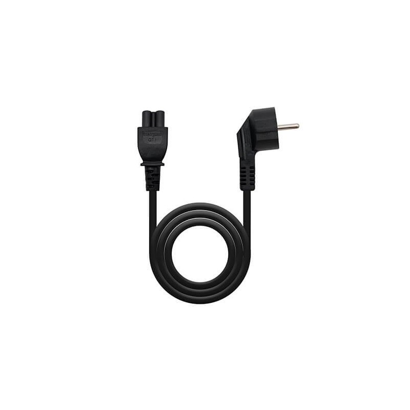 Cable Alimentación Trébol Nanocable 10-22-0302- Schuko Macho - C5 Hembra- 1-5m- Negro