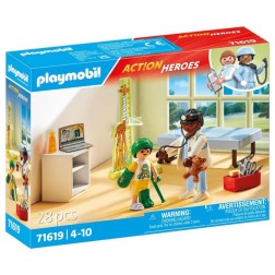 Playmobil action heroes: pediatria con osito