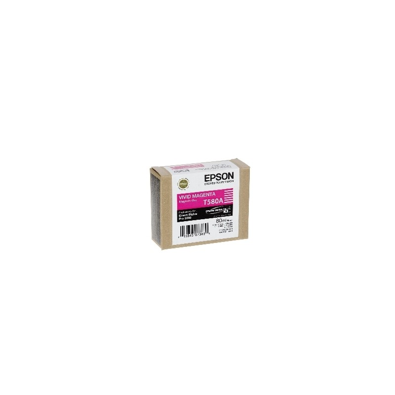 Cartucho tinta epson t580a magenta vivo