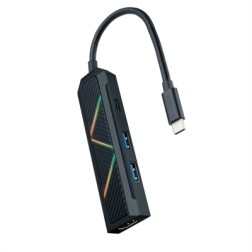 Docking USB Tipo-C Nanocable 10-16-0401- 2xUSB- 1xUSB Tipo-C PD- 1xHDMI