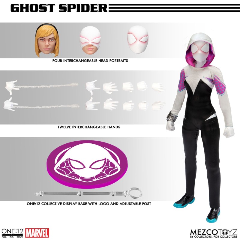 Ghost - spider fig 16 cm marvel one:12