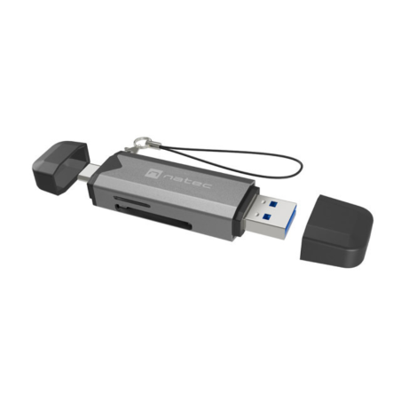 LECTOR DE TARJETAS NATEC SCARAB 3 USB 3-1 GEN 1 USB-A + USB-C SD-MICRO SD