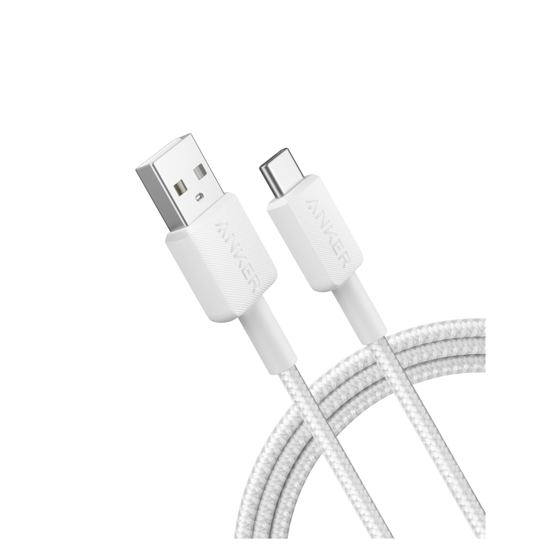 CABLE ANKER 322 USB-A A USB-C 1,8M BLANCO