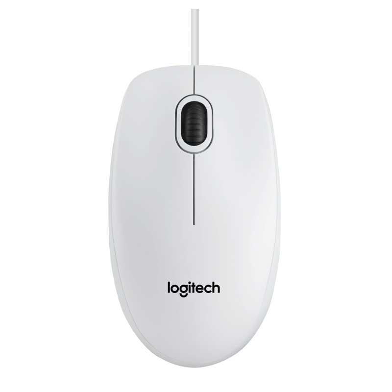 Ratón Logitech B100- Hasta 800 DPI- Blanco