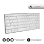 Teclado Compacto Inalámbrico por Bluetooth Subblim Advance Compact- Plata