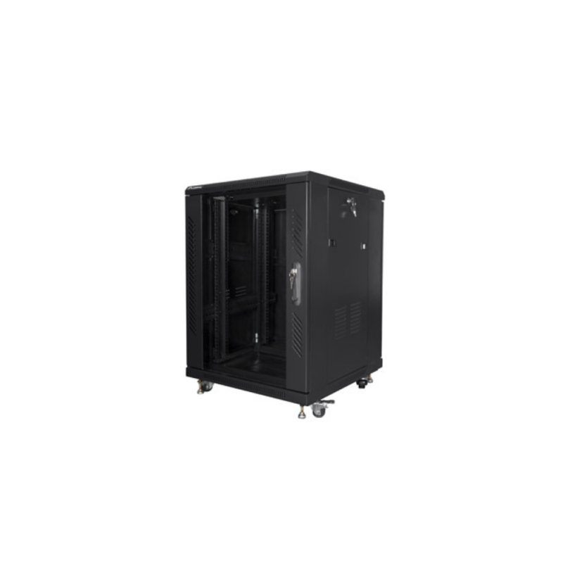 ARMARIO RACK LANBERG 15U 600X600 AUTO ENSAMBLADO 19" HASTA 800KG NEGRO