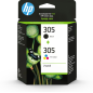 TINTA HP 305 PACK COLOR NEGRO