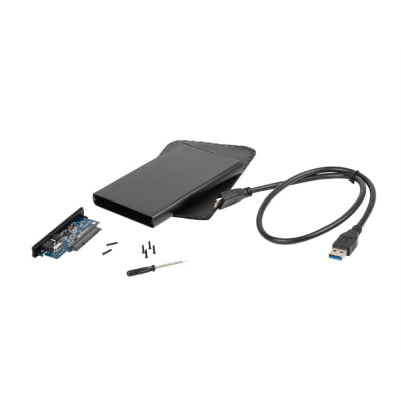 CAJA EXTERNA NATEC RHINO DISCO DURO 2,5" USB 2-0 SATA NEGRA