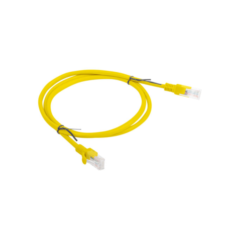 CABLE RED LANBERG LATIGUILLO CAT-6 UTP 1M AMARILLO FLUKE PASSED