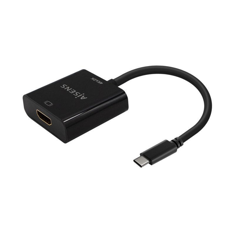 Conversor HDMI 4K 30Hz Aisens A109-0684- HDMI Hembra - USB Tipo-C Macho- 15cm- Negro