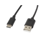 CABLE USB LANBERG 2-0 MACHO-USB C MACHO 1-8M NEGRO