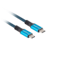 CABLE USB-C 4-0 LANBERG MACHO-MACHO 1-2M 100W 8K 30HZ NEGRO-AZUL